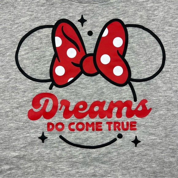 Disney Minnie Mouse Dreams Do Come True Maternity Crewneck Sweatshirt - Size L - Picture 4 of 4